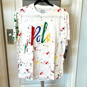 POLO RL WHITE SPLATTER T-SHIRT